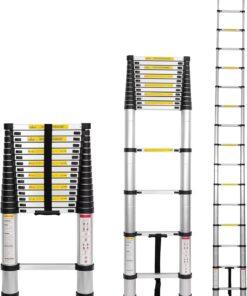 Single Telescopic Aluminum Ladder 5.8m