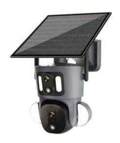 4MP Dual Lens 4G PTZ Solar Camera