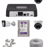 Tiandy full 4 cctv system 2mp IP with Audio