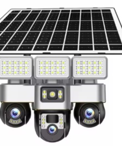 4G Triple Lens Solar CCTV With Solar Light