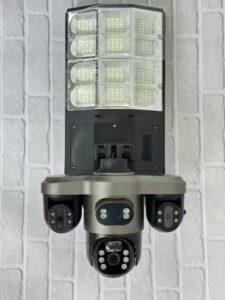 4G Solar Triple Lens “All PTZ” CCTV Camera + Street Light