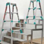 5 Step multifuctional foot adjustable ladder