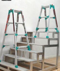 5 Step multifuctional foot adjustable ladder