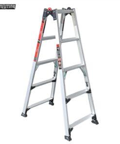 7 Step multifuctional foot adjustable ladder
