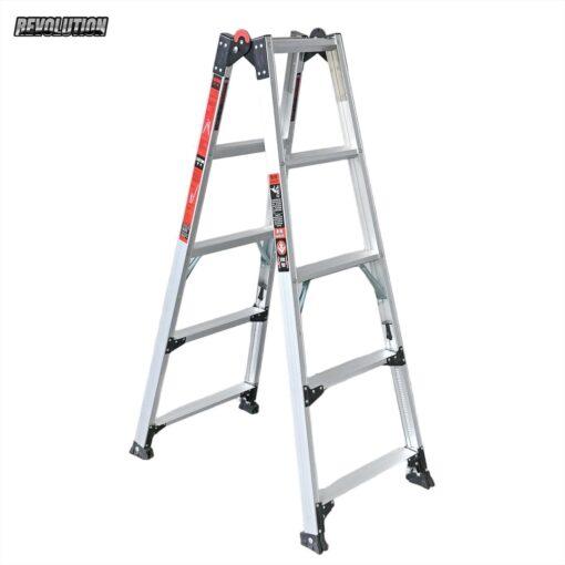 7 Step multifuctional foot adjustable ladder