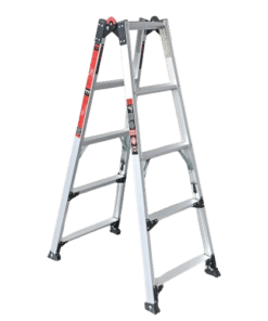 4 step multifuctional foot adjustable ladder