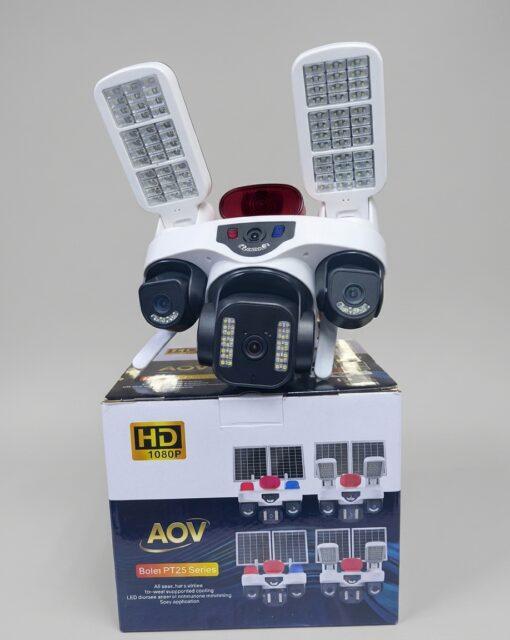 V380 Pro AOV Solar PTZ Camera with 4 Camera Lenses