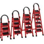 6 Step Steel folding ladder